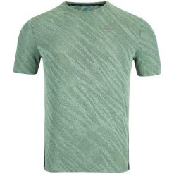 Koszulka tech. męska Odlo T-shirt crew neck s/s ZEROWEIGHT ENGINEE. Zielone t-shirty męskie Odlo, m, bez wzorów, bez kołnierzyka. W wyprzedaży za 144.99 zł.