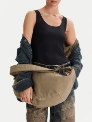 Guess Jeans Torebka CWBEO-GUESS-M-002-09 Zielony. Zielone torebki klasyczne damskie Guess Jeans, z aplikacjami, z jeansu, bez dodatków. Za 199.99 zł.