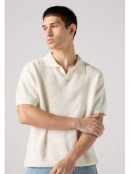 Levi's Koszulka polo w kolorze kremowym rozmiar: S. Brązowe koszulki polo męskie Levi's, s, bez wzorów, z bawełny, bez ramiączek. Za 128.45 zł.