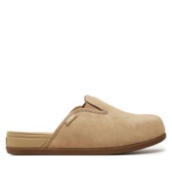 Klapki Vans. Brązowe klapki damskie Vans, bez wzorów, bez obcasa. Za 219.99 zł.