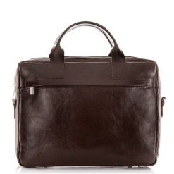 Torba Skórzana na Laptop R03XLBB Brødrene C. Brąz. Torby na laptopa damskie bez wzorów, ze skóry. Za 512.99 zł.