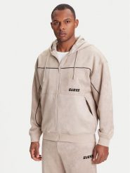 Guess Bluza Z5YQ05 KCJY2 Beżowy Regular Fit. Brązowe bluzy bez kaptura męskie Guess, m, z bawełny. Za 449.99 zł.
