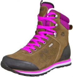 Damskie buty trekkingowe i turystyczne wyściełane wełną. Fioletowe obuwie trekkingowe damskie GUGGEN MOUNTAIN, na jesień. Za 755.99 zł.
