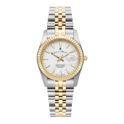 Jacques du Manoir Kobietyzegarek Inspiration Gold Zegarki damskie 1 ct Damski. Szare zegarki damskie Jacques du Manoir, srebrne. Za 1,103.99 zł.