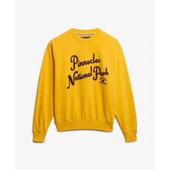 Bluza damska Superdry Lo-fi Outdoor. Żółte bluzy bez kaptura damskie Superdry. Za 326.95 zł.