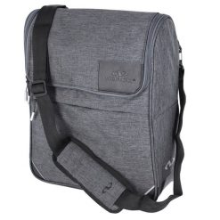 Torba miejska Glenbury. Szare torby męskie na ramię NORCO, z aplikacjami, bez dodatków. Za 419.90 zł.