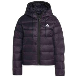 Kurtka damska adidas Essentials Climawarm Light Down Hoodie. Czarne kurtki damskie Adidas, bez wzorów, z puchu, bez kaptura. Za 449.99 zł.