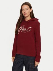 Gant Bluza 4201252 Czerwony Regular Fit. Czerwone bluzy bez kaptura damskie Gant, xs, z bawełny. Za 219.99 zł.