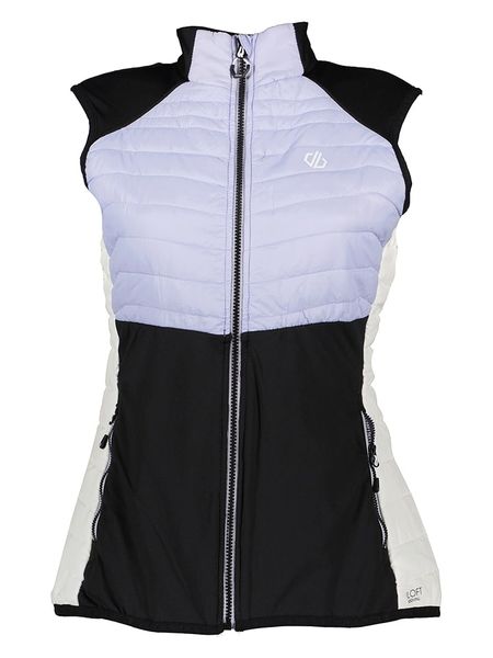 Dare 2b Kamizelka hybrydowa "Surmount II" w kolorze czarno-lawendowym rozmiar: 46. Różowe kamizelki damskie Dare 2b, z materiału. Za 104.39 zł.