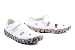 RIEKER L0362-80 white, półbuty letnie damskie. Białe półbuty damskie Rieker, bez wzorów, bez obcasa. Za 279.92 zł.