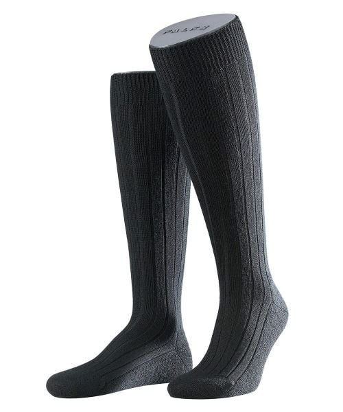 Skarpetki do połowy łydki Falke Teppich Im Schuh. Czarne skarpetki męskie Falke, bez wzorów, z materiału. Za 155.50 zł.