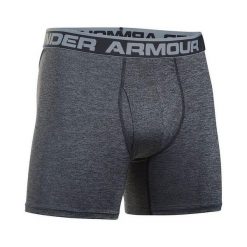 Bokserki męskie Under Armour 'O' Series 6in Twist. Szare bokserki męskie Under Armour, bez wzorów. Za 139.00 zł.