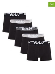 DKNY Bokserki (5 par) w kolorze czarnym rozmiar: L. Czarne bokserki męskie DKNY, bez wzorów. Za 131.12 zł.