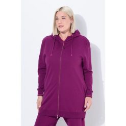 Damskie Bluza dresowa ozdobna lamówka oversize kaptur. Czerwone bluzy z kapturem damskie Ulla Popken, z bawełny. Za 239.99 zł.