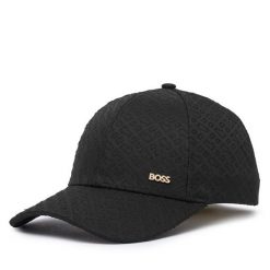 Czapka z daszkiem BOSS. Czarne czapki męskie Boss, bez wzorów. Za 254.99 zł.
