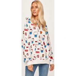 Levi's - Bluza x Hello Kitty. Białe bluzy z kapturem damskie Levi's, s, z bawełny. Za 319.90 zł.