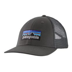 Czapka z daszkiem Patagonia P-6 Logo LoPro Trucker. Szare czapki męskie Patagonia, bez wzorów, sportowe. Za 179.99 zł.