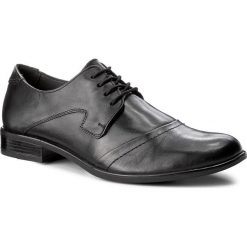 Półbuty LASOCKI FOR MEN MI07-A585-A445-02. Czarne półbuty męskie Lasocki For Men, ze skóry, bez zapięcia. Za 179.99 zł.