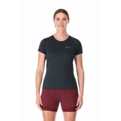 Koszulka trekkingowa damska Rab Sonic. Czarne bluzki sportowe damskie RAB, l, bez wzorów, bez ramiączek. Za 149.99 zł.