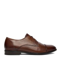 Półbuty Lasocki. Brązowe buty wizytowe męskie Lasocki, bez zapięcia. Za 229.99 zł.