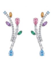 Swarovski Kolczyki 5737426 Srebrny. Szare kolczyki damskie Swarovski, metalowe. Za 979.99 zł.