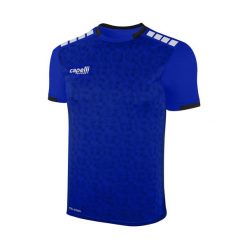 Koszulka piłkarska męska Capelli Cs III Block. Niebieskie t-shirty sportowe męskie CAPELLI SPORT, l, bez ramiączek, do piłki nożnej. Za 119.99 zł.