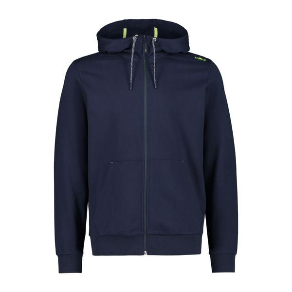 Bluza z kapturem zapinana na zamek błyskawiczny CMP. Szare bluzy sportowe męskie CMP, bez wzorów, z materiału, sportowe, bez kołnierzyka, bez ramiączek. Za 285.70 zł.