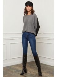 Joséfine Sweter "Aladin" w kolorze szaro-antracytowym rozmiar: L. Czarne swetry klasyczne damskie Joséfine, l, z kaszmiru, bez kołnierzyka. Za 208.99 zł.