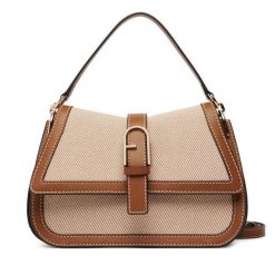 Torebka Furla. Brązowe torebki klasyczne damskie Furla, bez wzorów, bez dodatków. Za 1,719.00 zł.