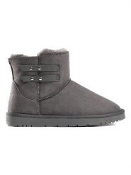 ISLAND BOOT Botki zimowe "Badiane" w kolorze szarym rozmiar: 39. Szare botki damskie Island Boot, na zimę, z materiału, bez obcasa, bez zapięcia. Za 151.90 zł.