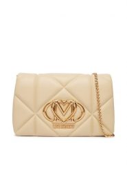 LOVE MOSCHINO Torebka JC4043PP1PLC0129 Beżowy. Brązowe torebki klasyczne damskie Love Moschino, bez wzorów, ze skóry, wizytowe, bez kołnierzyka, bez ramiączek. Za 789.99 zł.