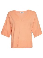 MOSS COPENHAGEN Sweter "Eslina Rachelle" w kolorze łososiowym rozmiar: S/M. Pomarańczowe swetry klasyczne damskie MOSS COPENHAGEN, m, z wiskozy, bez kołnierzyka. Za 100.99 zł.