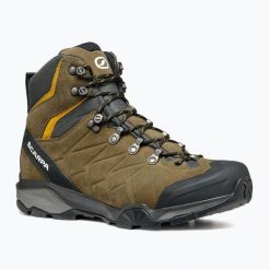 Buty trekkingowe męskie SCARPA ZG Trek GTX. Zielone buty trekkingowe męskie Scarpa, bez zapięcia, trekkingowe. Za 869.99 zł.