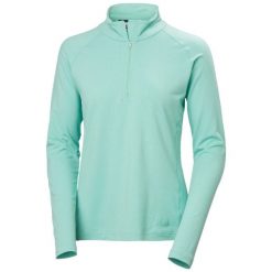 Damska bluza dresowa 1/2 z zamkiem błyskawicznym Helly Hansen Tyri. Niebieskie bluzy bez kaptura damskie Helly Hansen, z dresówki. Za 362.50 zł.