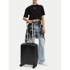 Walizka kabinowa Reebok. Czarne walizki Reebok, bez wzorów. Za 239.99 zł.