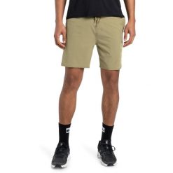 Szorty treningowe dla Mężczyzn OMNI TRAINING 17" Beżowy. Brązowe szorty męskie Quiksilver, z elastanu, bez kołnierzyka. Za 339.99 zł.
