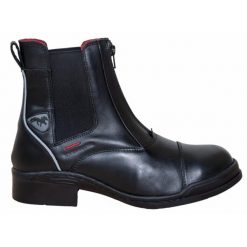 Skórzane buty jeździeckie Karlslund Fina Jodhpur. Czarne buty wizytowe męskie KARLSLUND, z zamszu, bez zapięcia. Za 521.50 zł.