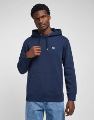 LEE PLAIN HOODIE MĘSKA BLUZA Z KAPTUREM NIEROZPINANA NAVY L80YFW35 112333648. Niebieskie bluzy z kapturem męskie Lee, l. Za 199.99 zł.