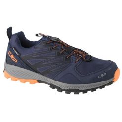 Buty trekkingowe CMP Moon. Niebieskie buty trekkingowe męskie CMP, z materiału, bez zapięcia, outdoorowe. Za 249.99 zł.