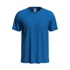 Koszulka Unisex Dla Dorosłych Z Klasycznym, Organicznym Dekoltem. Niebieskie bluzki damskie Stedman, xs, bez wzorów, klasyczne, bez kołnierzyka, bez ramiączek. Za 45.99 zł.