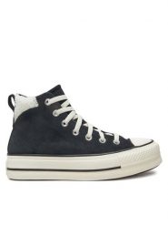 Converse Trampki Chuck Taylor All Star Puff Lift A09377C Czarny. Czarne trampki i tenisówki damskie Converse, bez wzorów, ze skóry. Za 309.99 zł.