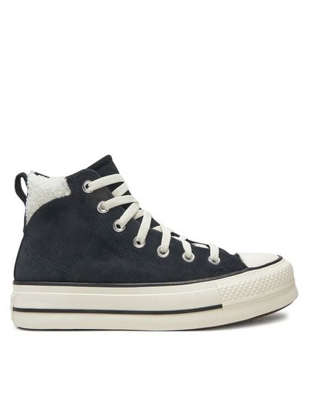 Converse Trampki Chuck Taylor All Star Puff Lift A09377C Czarny. Czarne trampki i tenisówki damskie Converse, bez wzorów, ze skóry. Za 309.99 zł.