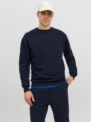 Jack & Jones Bluza Bradley 12249341 Granatowy Relaxed Fit. Niebieskie bluzy bez kaptura męskie Jack & Jones, m, z syntetyku. Za 69.99 zł.