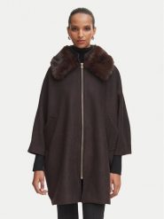 Rinascimento Płaszcz przejściowy CFC0130344003 Brązowy ciemny Oversize. Brązowe płaszcze damskie RINASCIMENTO, xl, bez wzorów, z syntetyku. Za 1,149.00 zł.