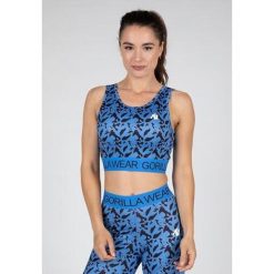 Osseo Crop Top - Niebieski. Niebieskie topy damskie GORILLA WEAR, bez wzorów, bez kołnierzyka. Za 189.00 zł.