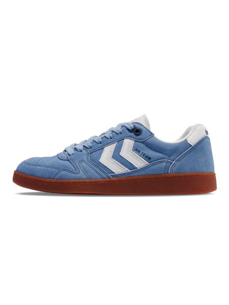 Buty halowe Hummel HB Team. Szare buty sportowe na co dzień damskie HUMMEL, bez wzorów, z materiału, na fitness i siłownię. Za 425.30 zł.