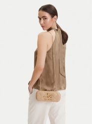 LOVE MOSCHINO Torebka JC4270PP0OKH120C Beżowy. Brązowe torebki klasyczne damskie Love Moschino, bez wzorów, ze skóry, bez dodatków. Za 839.99 zł.