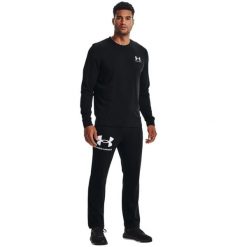 Bluza sportowa męska Under Armour Rival Terry. Czarne bluzy sportowe męskie Under Armour, l, z materiału. Za 339.00 zł.