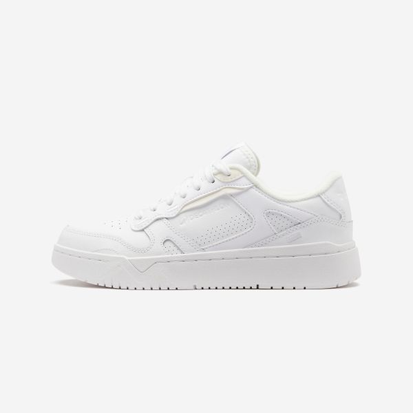 Second Life - Buty sportowe damskie CJ80 - Stan Doskonały. Białe buty sportowe na co dzień damskie Decathlon, bez wzorów, z kauczuku, do koszykówki. Za 84.99 zł.