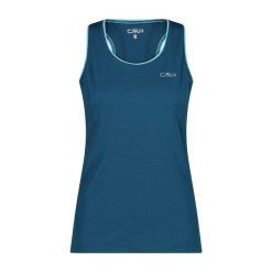 Damski tank top CMP. Zielone topy damskie CMP, bez wzorów, bez kołnierzyka. W wyprzedaży za 108.95 zł.